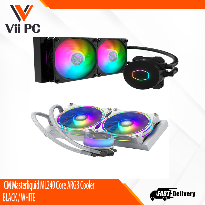 CM Masterliquid ML240 Core ARGB Cooler BLACK / WHITE