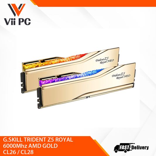 G.SKILL TRIDENT Z5 ROYAL 6000Mhz CL28 AMD GOLD