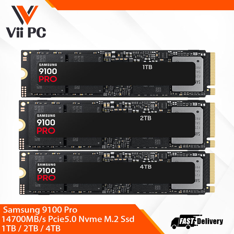 Samsung 9100 Pro 14700MB/s Pcie5.0 Nvme M.2 Ssd 1TB / 2TB / 4TB