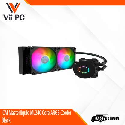 CM Masterliquid ML240 Core ARGB Cooler BLACK / WHITE