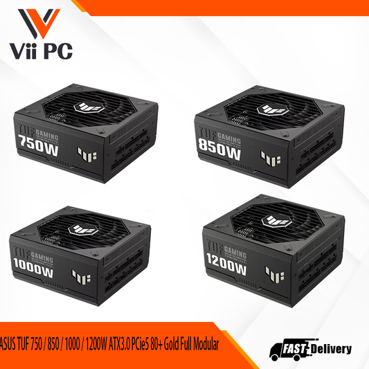 ASUS TUF 750 / 850 / 1000 / 1200W ATX3.0 PCie5 80+ Gold Full Modular