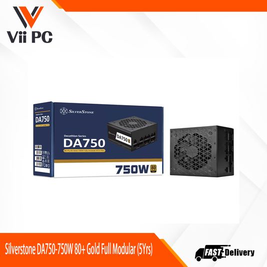Silverstone DA750-750W 80+ Gold Full Modular (5Yrs)