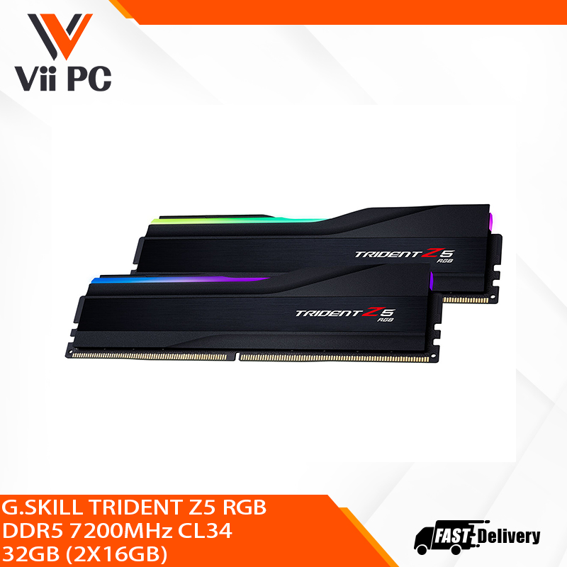 G.SKILL TRIDENT Z5 RGB DDR5 7200MHz CL34 32GB (2X16GB)