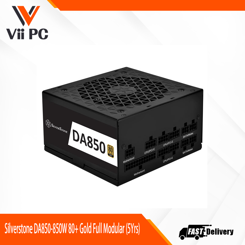 Silverstone DA850-850W 80+ Gold Full Modular (5Yrs)