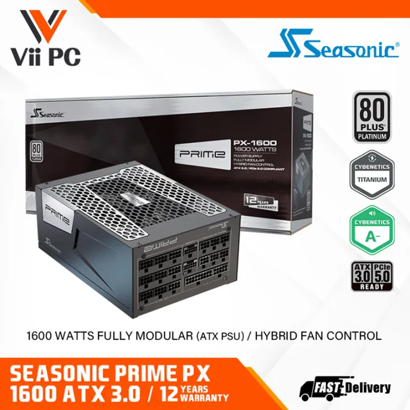 Seasonic Prime PX1600W ATX 3.0 and PCIe 5.0 80 PLUS Platinum