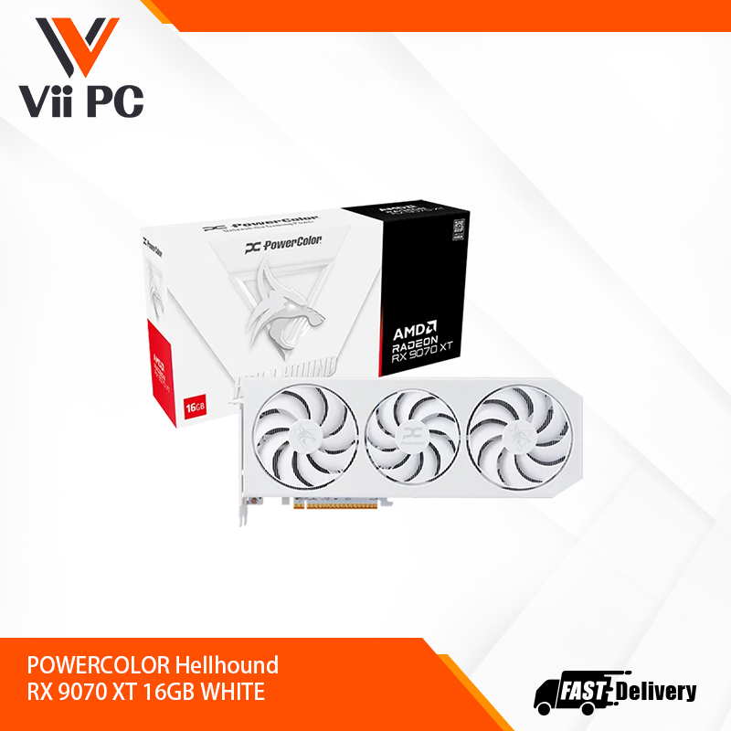 POWERCOLOR Hellhound RX 9070 XT 16GB WHITE