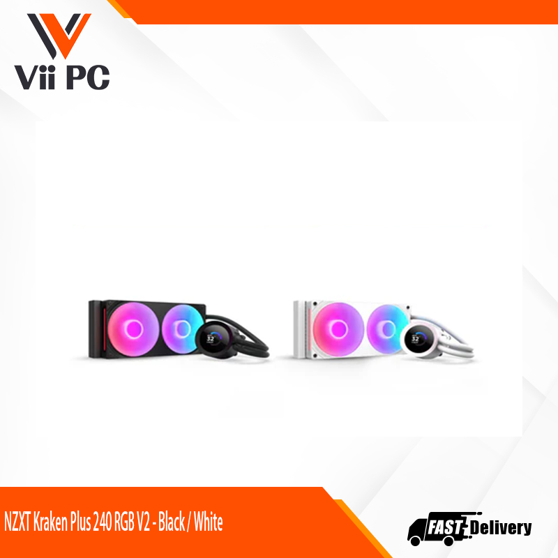 NZXT Kraken Plus 240 RGB V2 - Black / White