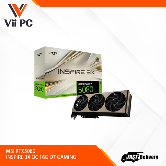 MSI RTX5080 INSPIRE 3X OC 16G D7 GAMING