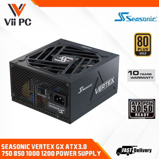 Seasonic Vertex GX-750 / 850 / 1000 / 1200W Gold Modular ATX 3.0