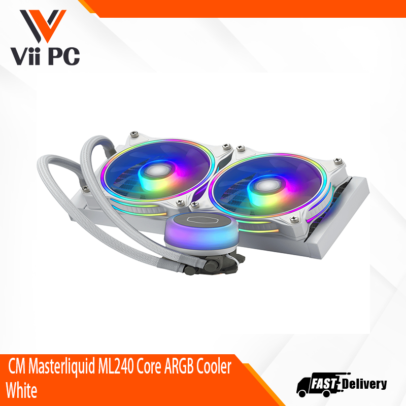 CM Masterliquid ML240 Core ARGB Cooler BLACK / WHITE