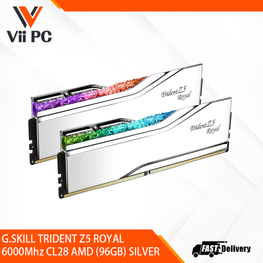 G.SKILL TRIDENT Z5 ROYAL 6000Mhz CL28 AMD (96GB) SILVER