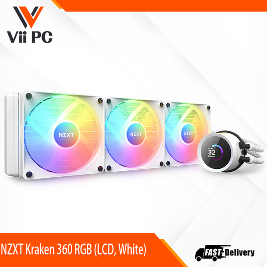 NZXT Kraken 360 RGB (LCD, White)