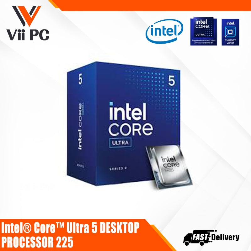 Intel® Core™ INTEL Ultra 5 Processor 225 OR 225F 20M Cache, up to 4.90 GHz LGA1851 Gaming Desktop Processor