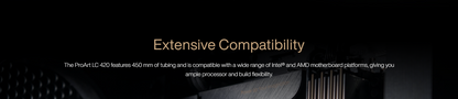ASUS ProArt LC 420 ALL-IN-ONE CPU LIQUID COOLER w illuminated system status meter & 3 Noctua NF-A14, PWM 140mm fans