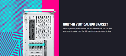 COOLER MASTER QUBE 500 FLATPACK QUBE Series ATX MID TOWER BLACK & WHITE EDITION CASE