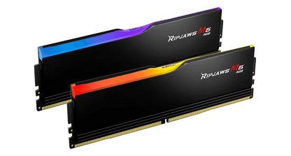 G.SKILL RIPJAWS M5 RGB: 32GB/64GB DDR5-6000/6400/6800 MT/s - Intel XMP 3.0 Ready, Dual Channel Kit (BLACK/WHITE)