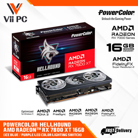 PowerColor Hellhound AMD Radeon RX 7800 XT 16GB GDDR6 Graphics Card