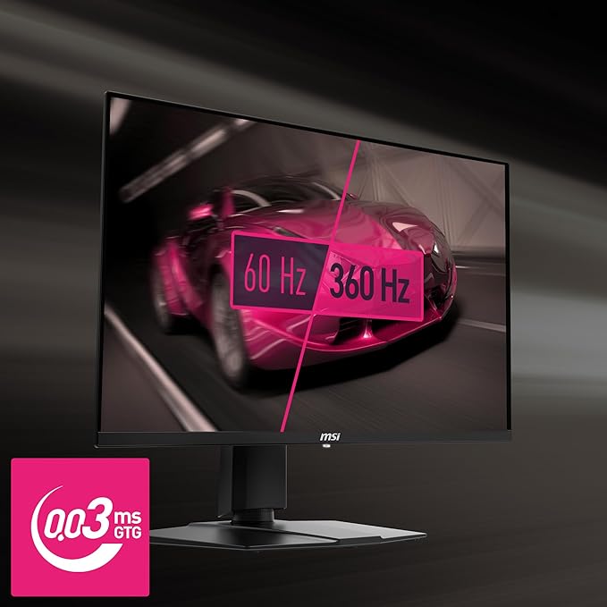 MSI MPG 271QRX 27" QD-OLED WQHD (2560x1440) / 360Hz / 0.03ms(GTG) / HDR TrueBlack400 / TypeC (90W) / 2xTypeA / 1xType B / KVM / Adjustable Gaming Monitor