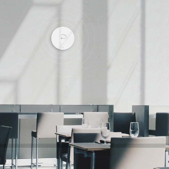 TP-LINK EAP613 AX1800 Ceiling Mount Wi-Fi 6 Access Point Cloud Access, Omada Mesh & Omada App, PoE+ Powered, Seamless Roaming