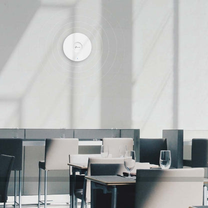 TP-LINK EAP613 AX1800 Ceiling Mount Wi-Fi 6 Access Point Cloud Access, Omada Mesh & Omada App, PoE+ Powered, Seamless Roaming