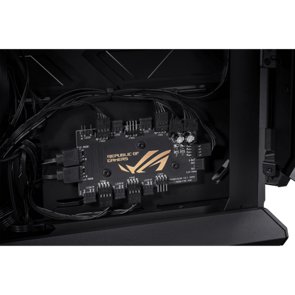 ASUS ROG HYPERION GR701 EATX CASE WITH BTF EDITION -  5 x 2.5" Bay, ARGB, 420mm Dual Radiator, 4x140mm Fans, Tempered Glass, 1 Yr Wty