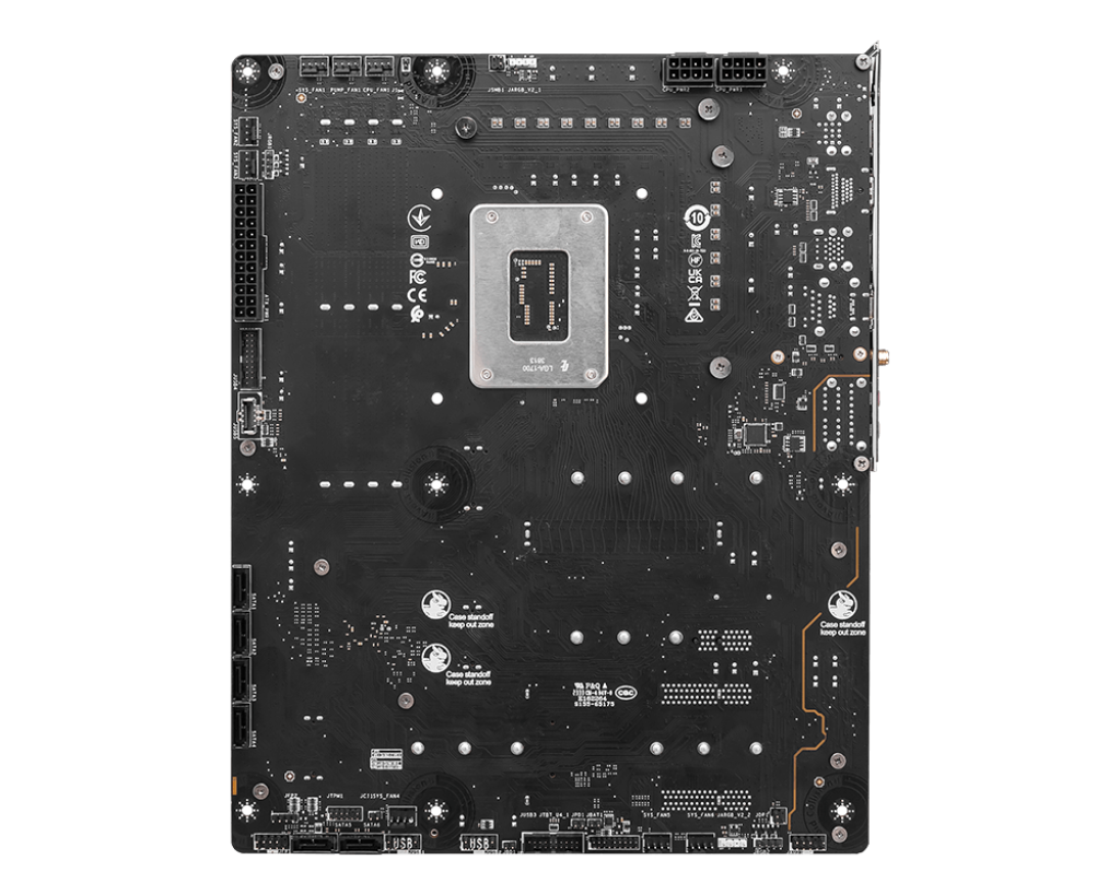 MSI Z790 PROJECT ZERO LGA1700 Socket/Wi-Fi 7/PCIe 5.0/DDR5 Support/4x M.2/6x SATA 6G/2.5Gbps LAN/Windows 10&11 ATX Motherboard