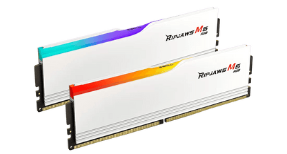 G.SKILL RIPJAWS M5 RGB: 32GB/64GB DDR5-6000/6400/6800 MT/s - Intel XMP 3.0 Ready, Dual Channel Kit (BLACK/WHITE)
