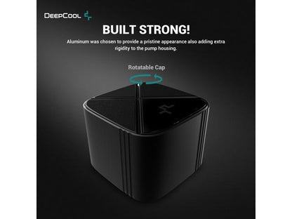 DEEPCOOL LS720S ZERO DARK CPU Liquid Cooler, 360mm, High-Performance FE120 FDB FANS, 4th GEN PUMP Powered AIOs, Hydro Bearing, White LED