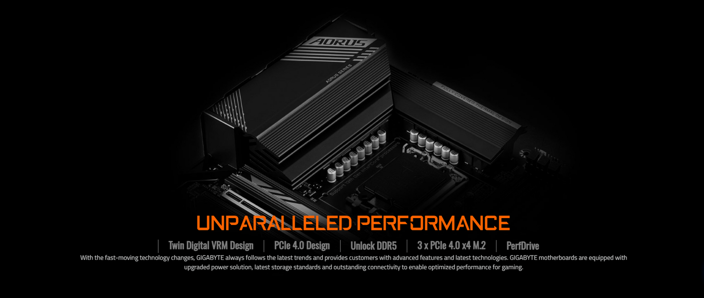 GIGABYTE B760 AORUS ELITE AX (rev. 1.x) Wi-Fi 6E DDR5 LGA 1700 M.2 PCIe 4.0 ATX Motherboard