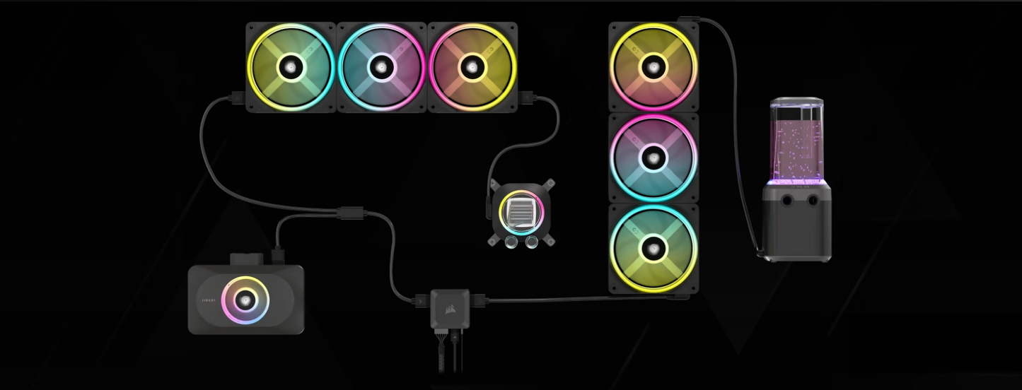 CORSAIR iCUE LINK System Hub - Connect Up to 14 CORSAIR iCUE LINK Devices - Auto Device Detection