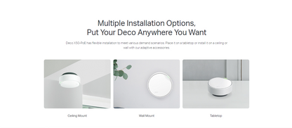 TP-LINK DECO X50-PoE AX3000 Whole Home Mesh WiFi 6 System with PoE - 3 Pack