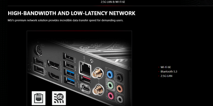 MSI Z790 GAMING PLUS WIFI 6E DDR5 PCIe 5.0, Lightning Gen 4 x4 M.2 with M.2 Shield Frozr LGA 1700 ATX Motherboard