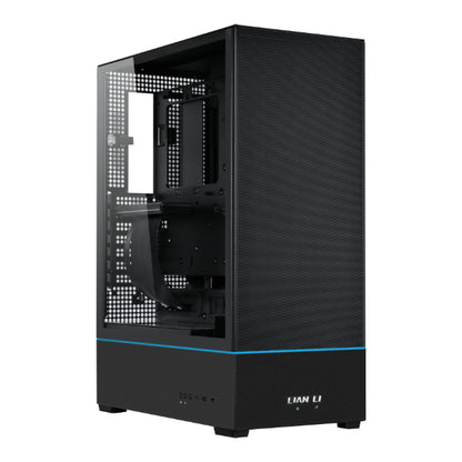 LIAN LI SUP01 BLACK/WHITE Tempered Glass ATX Small Tower CASE