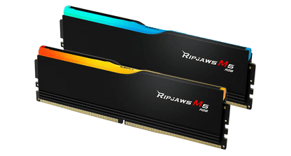 G.SKILL RIPJAWS M5 RGB: 32GB/64GB DDR5-6000/6400/6800 MT/s - Intel XMP 3.0 Ready, Dual Channel Kit (BLACK/WHITE)