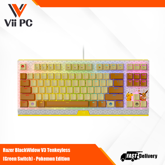 Razer BlackWidow V3 Tenkeyless (Green Switch) - Pokemon Edition