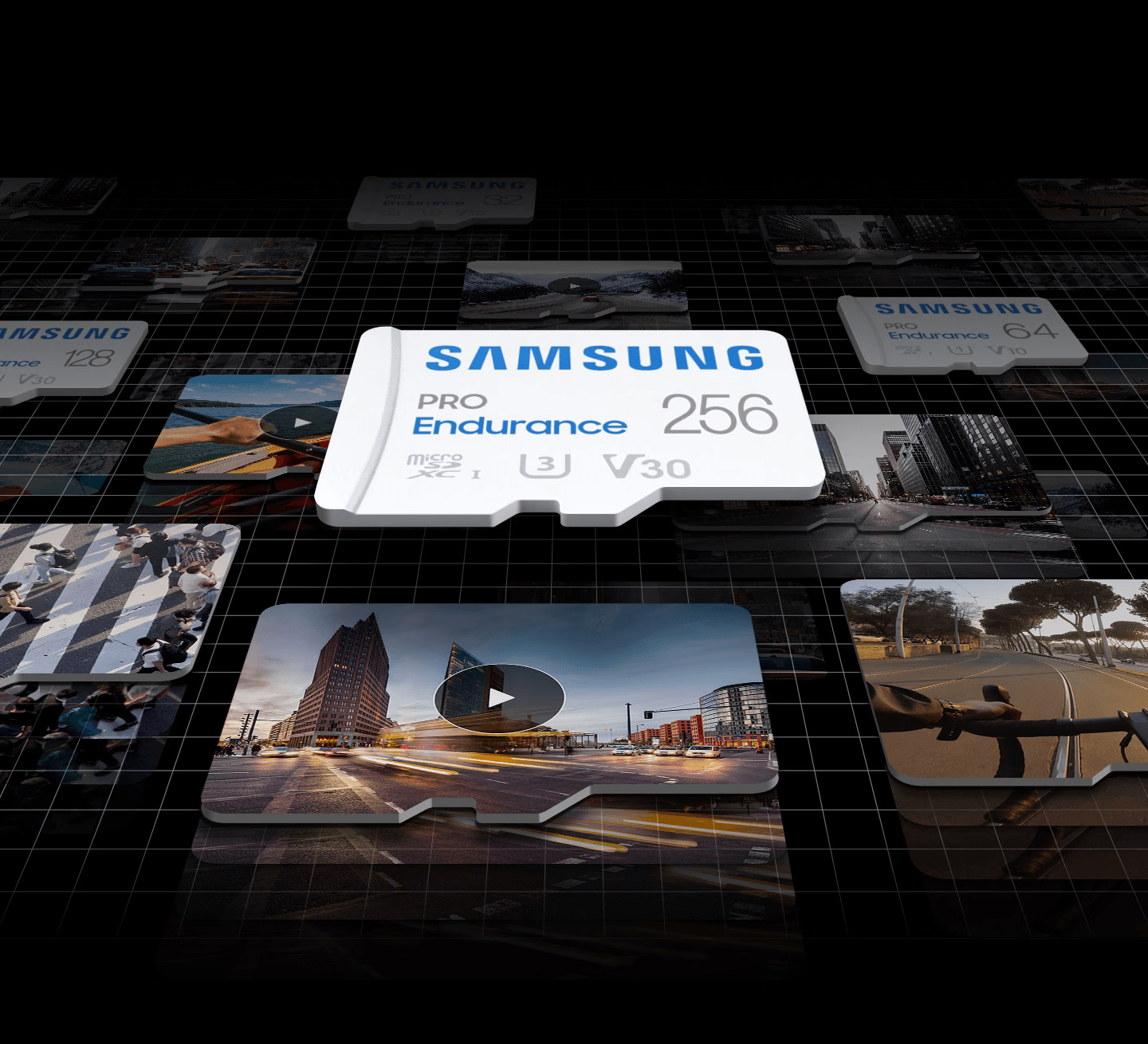 SAMSUNG PRO Endurance microSDXC Memory Card with Adapter 32GB/64GB/128GB/256GB Card up to 200MB/s Read, compatible to UHS-I