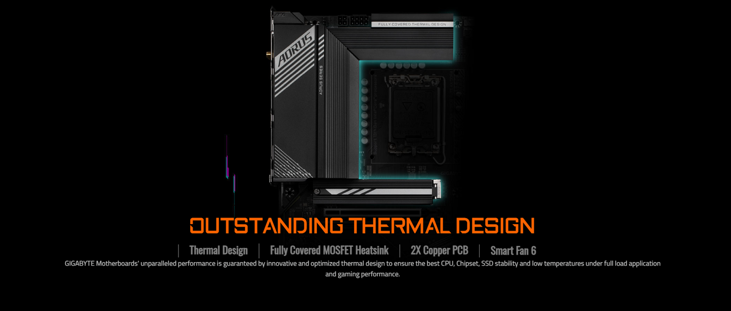 GIGABYTE B760 AORUS ELITE AX (rev. 1.x) Wi-Fi 6E DDR5 LGA 1700 M.2 PCIe 4.0 ATX Motherboard
