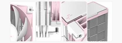 DeepCool AK400 PINK LIMITED CPU Cooler - 4 x 6mm Heatpipe Tower Cooler, Fluid Dynamic Bearing Fan, 220W TDP