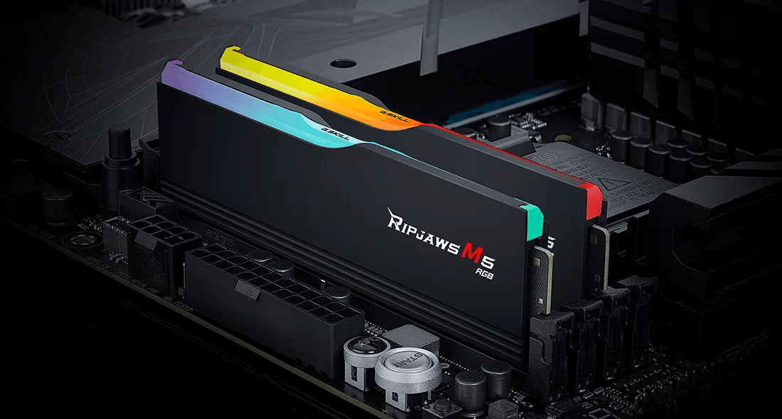 G.SKILL RIPJAWS M5 RGB: 32GB/64GB DDR5-6000/6400/6800 MT/s - Intel XMP 3.0 Ready, Dual Channel Kit (BLACK/WHITE)