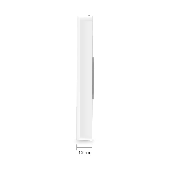 TP-LINK EAP615-Wall AX1800 Wall Plate Wi-Fi 6 Wireless Dual-Band Access Point 4G Ports(1× uplink + 3× downlink),Cloud Access, Omada App, Seamless Roaming