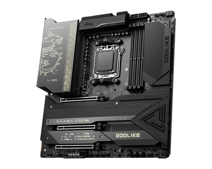 MSI MEG X670E GODLIKE Socket AM5/Wi-Fi 6E/DDR5/PCIe 5.0/4x M.2/8x SATA 6G/3x PCI-E x16 slot/Windows 10&11 E-ATX Motherboard