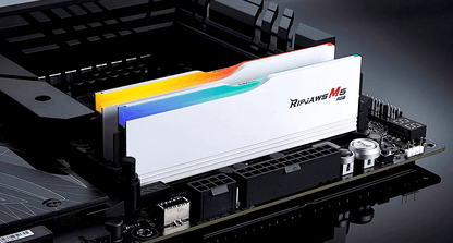 G.SKILL RIPJAWS M5 RGB: 32GB/64GB DDR5-6000/6400/6800 MT/s - Intel XMP 3.0 Ready, Dual Channel Kit (BLACK/WHITE)