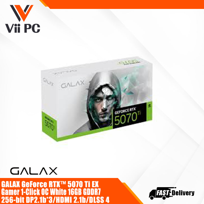 GALAX GeForce RTX™ 5070 Ti EX Gamer 1-Click OC White 16GB GDDR7 256-bit DP2.1b*3/HDMI 2.1b/DLSS 4