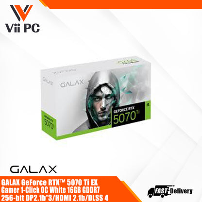 GALAX GeForce RTX™ 5070 Ti EX Gamer 1-Click OC White 16GB GDDR7 256-bit DP2.1b*3/HDMI 2.1b/DLSS 4