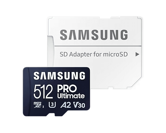 SAMSUNG PRO Ultimate microSDXC Memory Card with Adapter 128GB/256GB/512GB Card up to 200MB/s Read, compatible to UHS-I