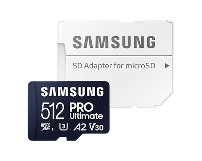 SAMSUNG PRO Ultimate microSDXC Memory Card with Adapter 128GB/256GB/512GB Card up to 200MB/s Read, compatible to UHS-I