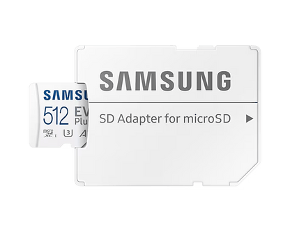 SAMSUNG EVO PLUS microSDXC Memory Card with Adapter 64GB/128GB/256GB/512GB Card up to 130MB/s Read, compatible to UHS-I