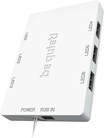 be quiet! Light Wings White 120mm PWM high-Speed Triple Pack, Premium ARGB Cooling Fan, 4-Pin - BL101