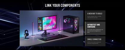 CORSAIR iCUE LINK System Hub - Connect Up to 14 CORSAIR iCUE LINK Devices - Auto Device Detection