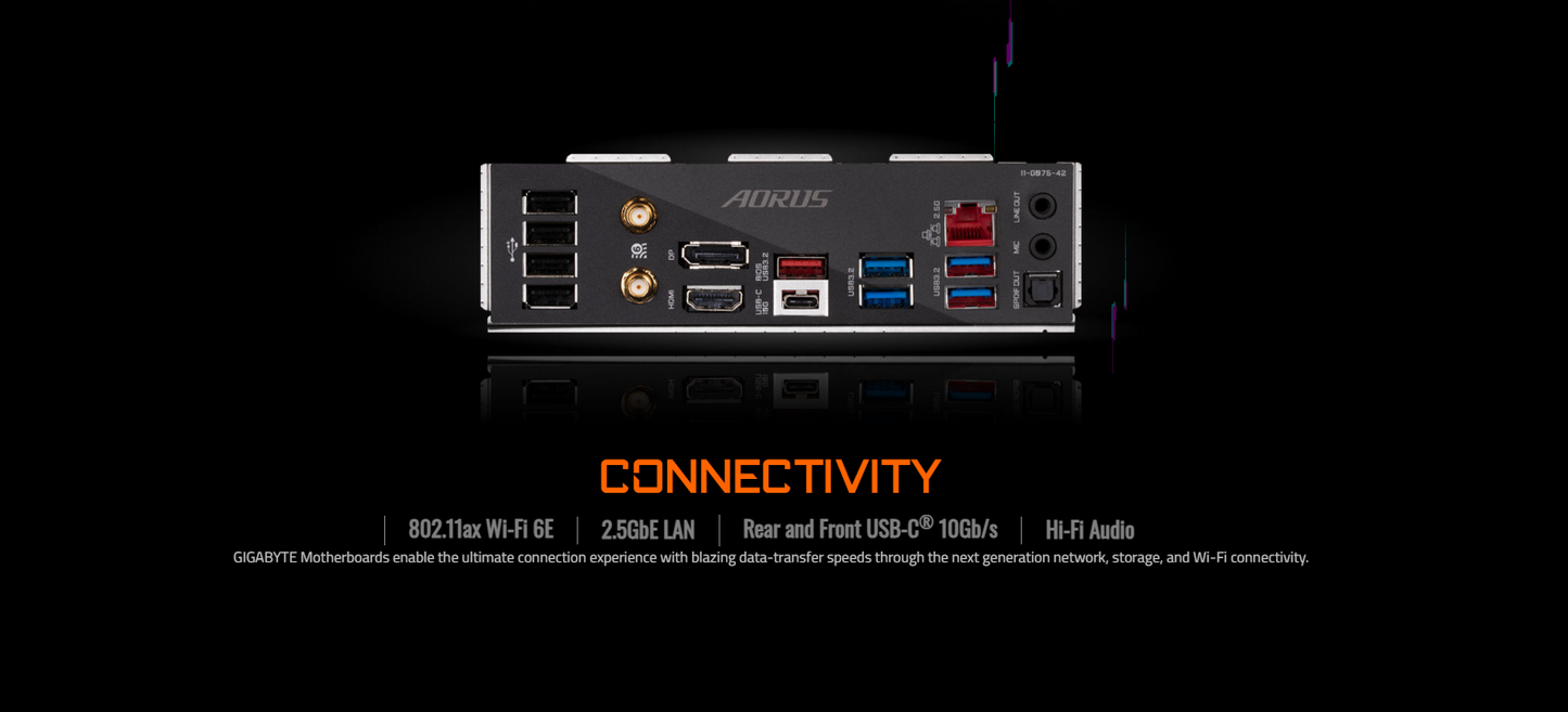 GIGABYTE B760 AORUS ELITE AX (rev. 1.x) Wi-Fi 6E DDR5 LGA 1700 M.2 PCIe 4.0 ATX Motherboard